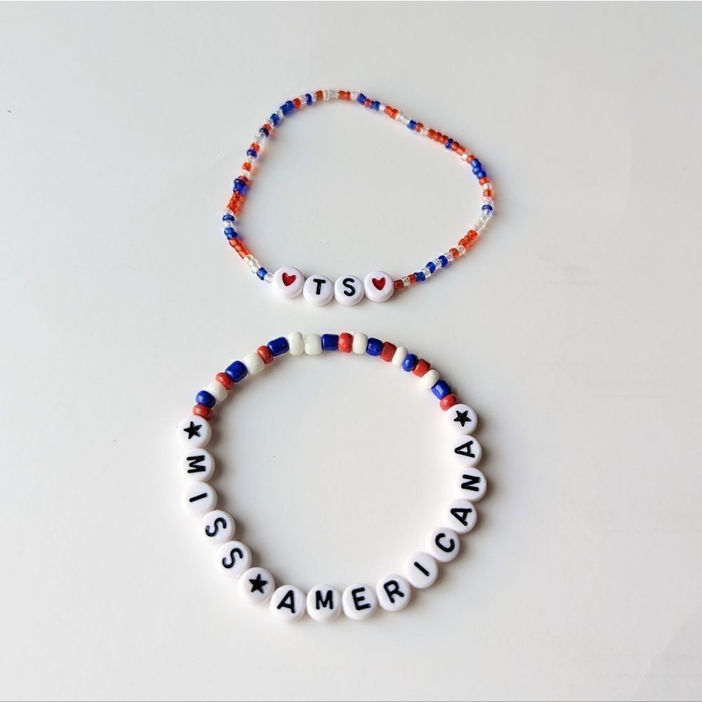 4 Taylor Swift Handmade Bracelets Miss Americana Friendship Bracelets - Picture 5 of 7